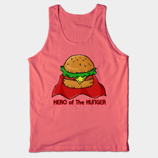 Burger Hero Tank Top by fixedthor